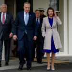 Catholic University HONORS Banned Pelosi—Archbishop Humiliated… Group of political leaders walking outside the White House