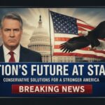 Woke DA DEFIES Feds — ICE Agent CHARGED… A serious man in a suit stands in front of the Capitol building with an eagle and American flag in the background