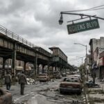 ECONOMIC COLLAPSE Warning: Worse Than 2008 Coming… Desolate street scene on Queens Boulevard with abandoned cars and buildings