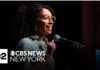 Darializa Avila Chevalier speaks to supporters after N.Y. primary win