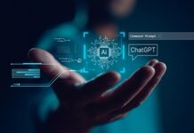 Florida TORCHES OpenAI — Kids At Risk? A hand reaching out with digital elements representing AI and ChatGPT